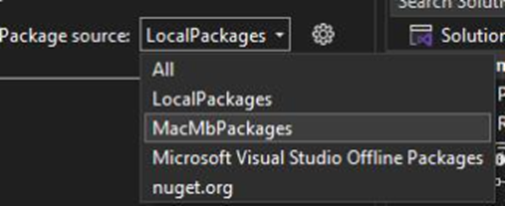 Select MacMb Package Source